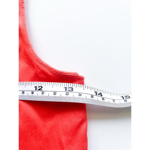 Girl's Floriane Cotton Red Orange Sleeveless Dress Size 10Y - Picture 8 of 9